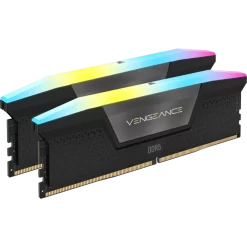 VENGEANCE RGB 64GB 2x32GB DDR5 DRAM 5200MHz C40 Memory Kit Black 0