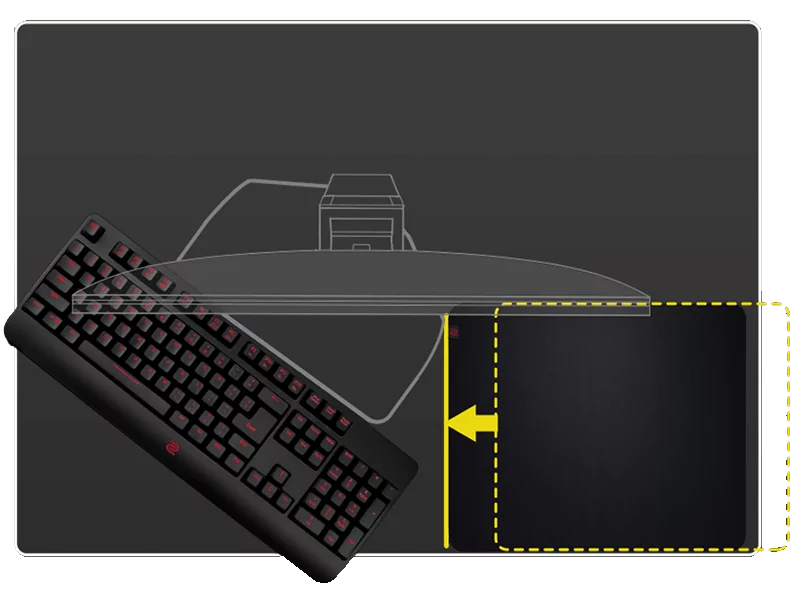 BenQ Zowie XL2540K Gaming Monitor - 24.5 inch, FHD (1920 x 1080), TN 240Hz 17 smaller base more playing space 4 1