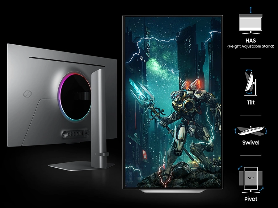 Samsung Odyssey OLED G8 G80SD LS32DG802SEXXV Gaming Monitor - 32 inch, OLED, 240Hz, 0.03ms, UHD 4K (3840 x 2160) 64 vn feature extend winning streaks in comfort 541665161