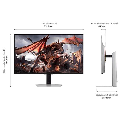 Samsung Odyssey OLED G8 G80SD LS32DG802SEXXV Gaming Monitor - 32 inch, OLED, 240Hz, 0.03ms, UHD 4K (3840 x 2160)