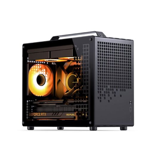 Jonsbo Z20 Black Mini Case - Micro-ATX, Detachable Carrying handle, support 240 AIO
