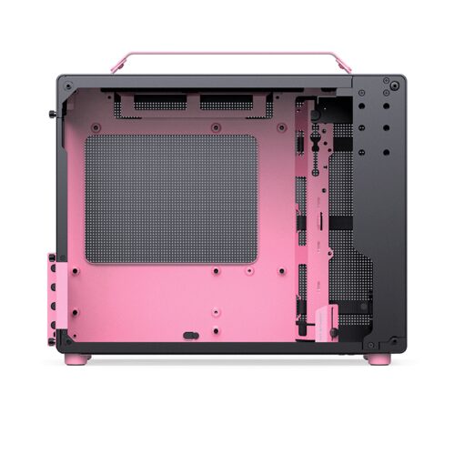 Jonsbo Z20 Black Pink Mini Case - Micro-ATX, Detachable Carrying handle, support 240 AIO