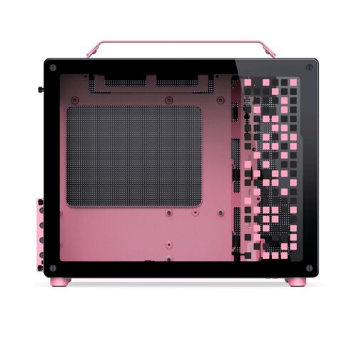 Jonsbo Z20 Black Pink Mini Case - Micro-ATX, Detachable Carrying handle, support 240 AIO