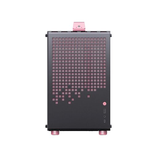 Jonsbo Z20 Black Pink Mini Case - Micro-ATX, Detachable Carrying handle, support 240 AIO
