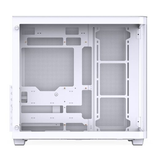 Jonsbo TK-3 White One-piece Curved Glass Mid-Tower Case - Support BTF MB, Dual 360 AIO
