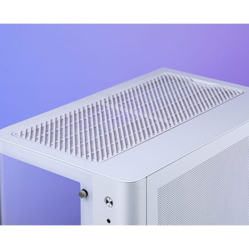 Jonsbo TK-3 White One-piece Curved Glass Mid-Tower Case - Support BTF MB, Dual 360 AIO