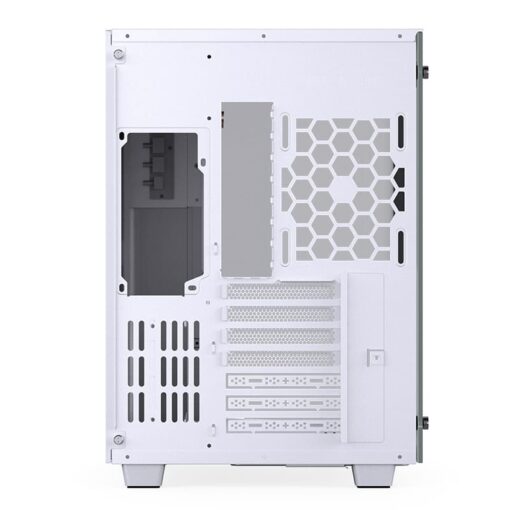 Jonsbo TK-3 White One-piece Curved Glass Mid-Tower Case - Support BTF MB, Dual 360 AIO