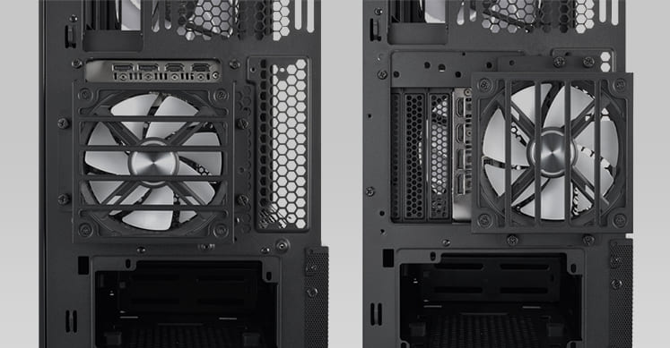 Lian Li LANCOOL 216 RGB Black Case - Mesh, 2x160mm ARGB fans front, 1x140mm PWM fan rear 52 216 1031 027