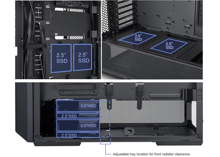 Lian Li LANCOOL 216 RGB Black Case - Mesh, 2x160mm ARGB fans front, 1x140mm PWM fan rear 54 216 1031 029