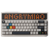 ANGRY MIAO AM 65 RGB Keyboard - Base Kit - Cloud White - 65%, Leaf Spring Mounting, 3 modes, 10000mAh battery, DIY LED Screen