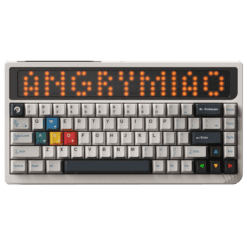 ANGRY MIAO AM 65 RGB Keyboard - Base Kit - Cloud White - 65%, Leaf Spring Mounting, 3 modes, 10000mAh battery, DIY LED Screen