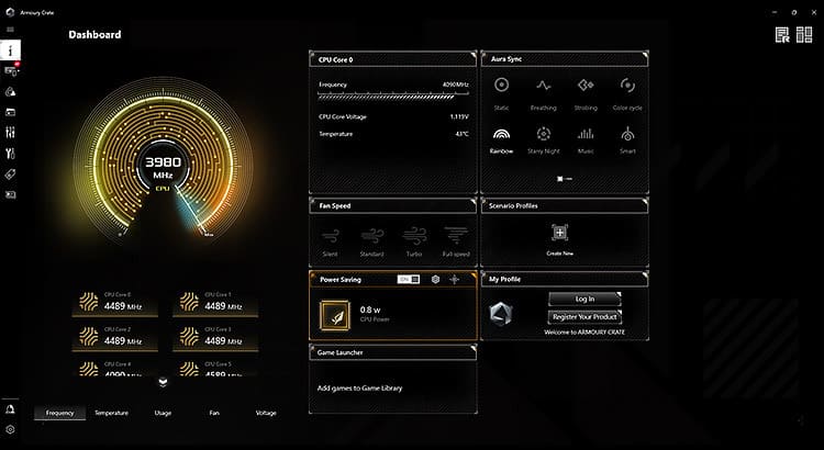 ASUS TUF GAMING B650M-E WIFI Mainboard 39 Armoury Crate ui 1