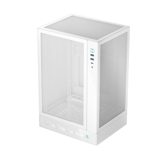 DEEPCOOL CH170 Digital - White, vertical ITX Case