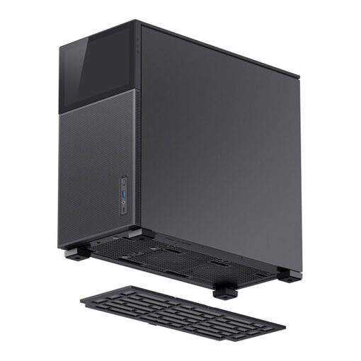 Jonsbo D41 MESH SCREEN Black ATX Mid Tower Case - Sub HD-LCD Display,Support GPU RTX 4090 + 360 AIO + ATX Power