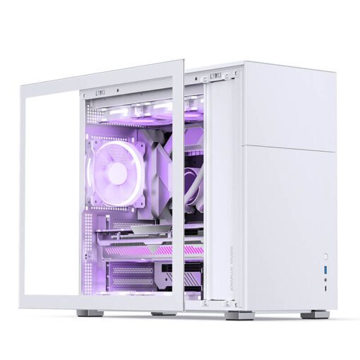 Jonsbo D41 STD White ATX Mid Tower Case - Support GPU RTX 4090 + 360 AIO + ATX Power