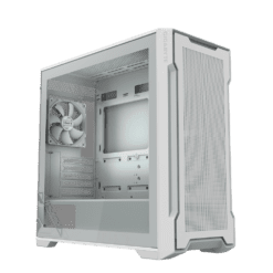 GIGABYTE C102 GLASS ICE Mid-Tower Case - M-ATX, White, 2x 120mm fan included