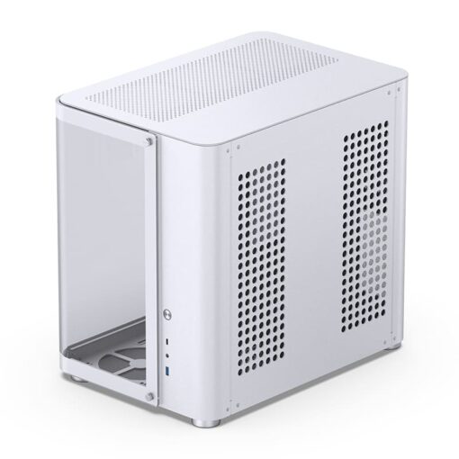 Jonsbo TK-2 White Mid Tower Case - Hyperboloid Glass Design, Mid-Tower, Support BTF MB + 360 AIO