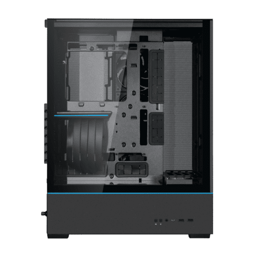 Lian Li SUP01 Black Small Tower Case - stand-up platform, 510mm PCIe 4.0 riser cable included