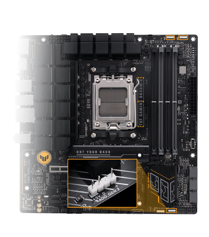 ASUS TUF GAMING B650M-E Mainboard 91 RGB Header