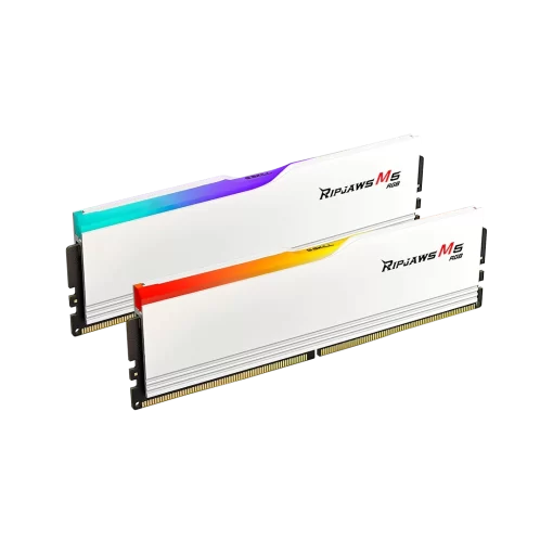 G.Skill Ripjaws M5 RGB White 32GB (2x16GB) Memory Kit - White, 6400MHz CL36 DDR5 (F5-6400J3648F16GX2-RM5RW)