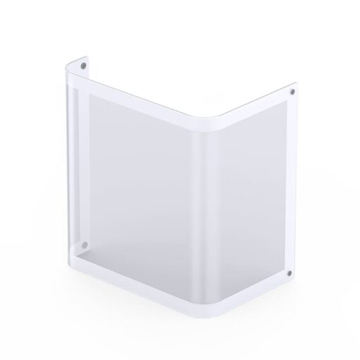 Jonsbo TK-1 White Micro ATX Mini Tower Case - Hyperboloid Glass Design, Support ATX power + 240 AIO