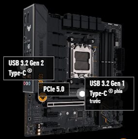 ASUS TUF GAMING B650M-E WIFI Mainboard 71 connectivity 2 mb 1