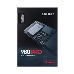sg 980 pro nvme m2 ssd mz v8p500bw pkgfrontblack 293274387
