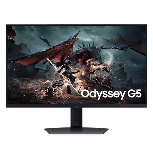 Samsung Odyssey G5 G50D QHD LS27DG502EEXXV Gaming Monitor - 27 inch, IPS, 180Hz, 1ms(GTG), QHD (2560 x 1440), VESA DisplayHDR 400