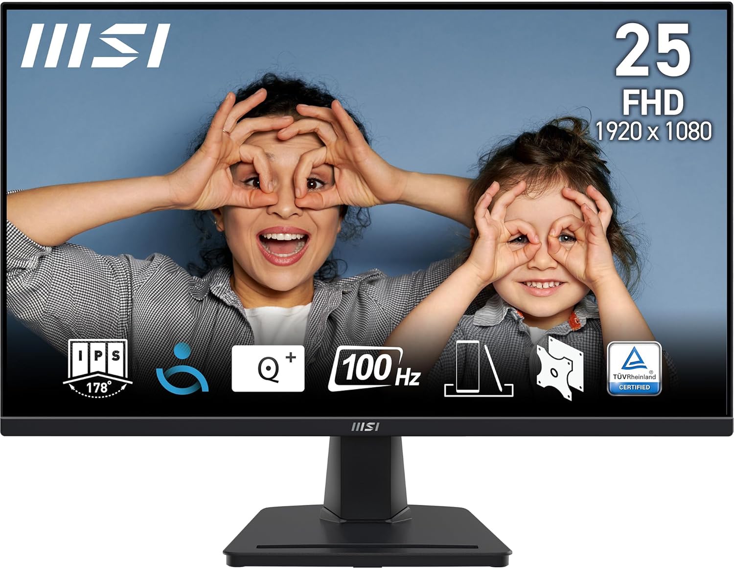 MSI PRO MP252 Monitor - 24.5 inch, Full HD (1920x1080) , 100Hz, HDMI, Display Port 66 1 1