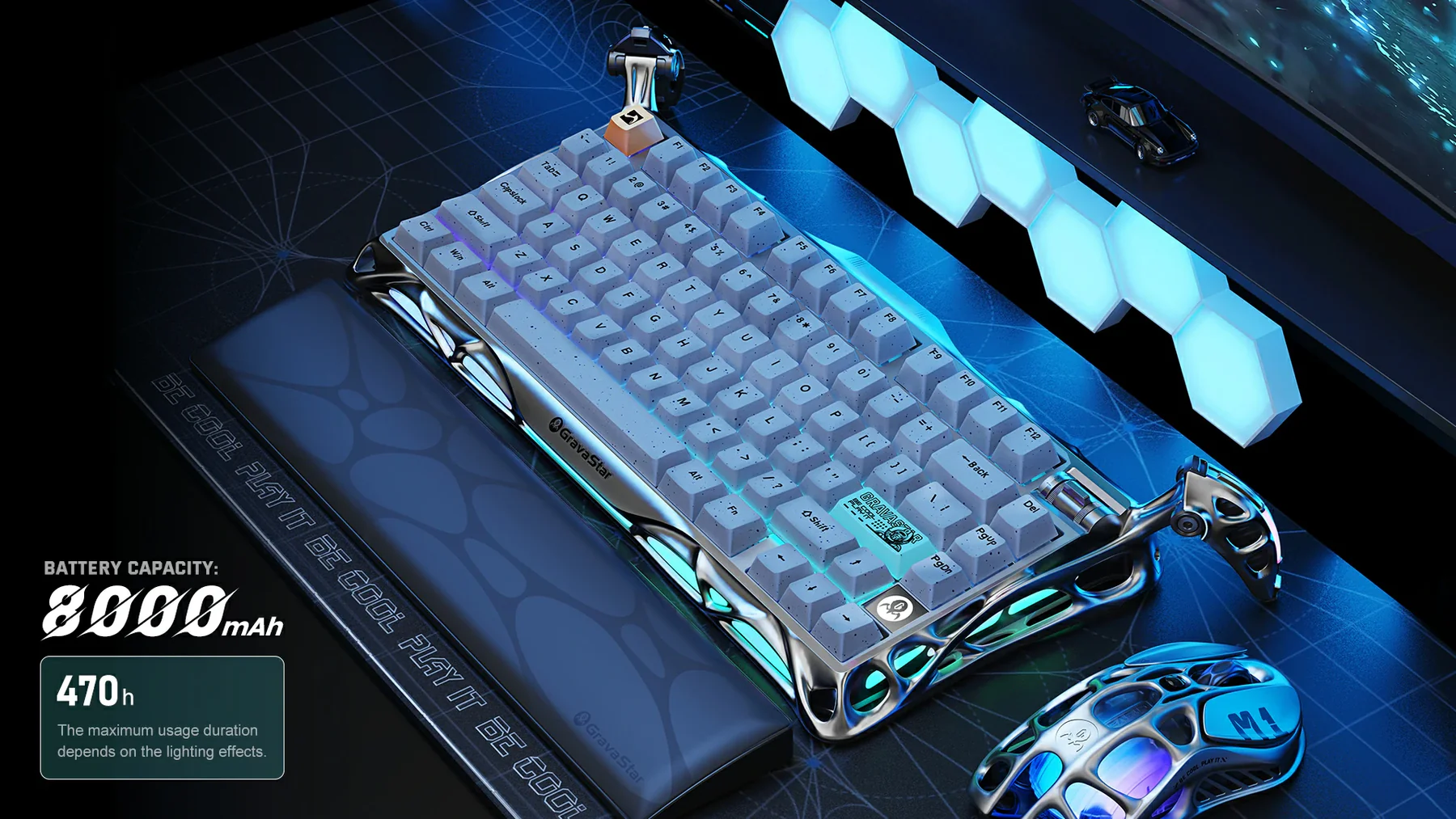 GravaStar Mercury K1 Pro - Concrete Gray Gaming Keyboard 27 11 c2ec834b b4cf 4412 99ef ba8b779f9b95