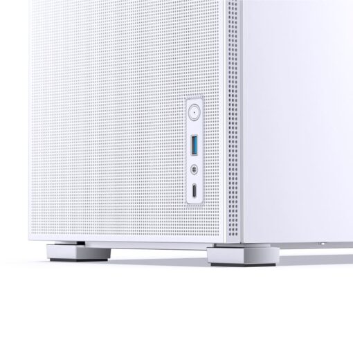 Jonsbo D31 MESH SCREEN White M-ATX Case - Sub HD-LCD Display