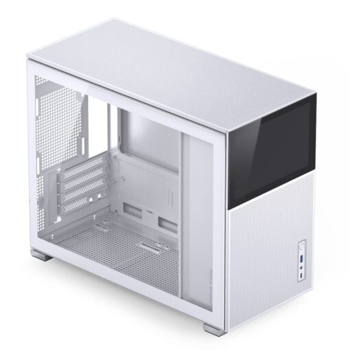 Jonsbo D31 MESH SCREEN White M-ATX Case - Sub HD-LCD Display