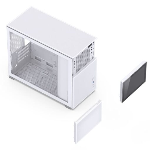 Jonsbo D31 MESH SCREEN White M-ATX Case - Sub HD-LCD Display
