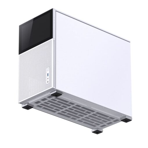 Jonsbo D31 MESH SCREEN White M-ATX Case - Sub HD-LCD Display