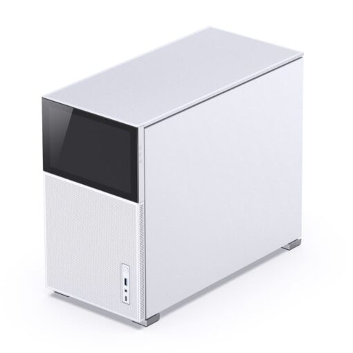 Jonsbo D31 MESH SCREEN White M-ATX Case - Sub HD-LCD Display