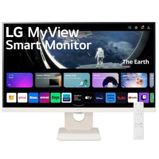 LG 25SR50F-W MyView Smart Monitor with webOS - 24.5 inch FHD (1920x1080), IPS 8ms (Typ.), HDR 10