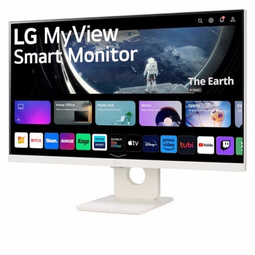 LG 25SR50F-W MyView Smart Monitor with webOS - 24.5 inch FHD (1920x1080), IPS 8ms (Typ.), HDR 10