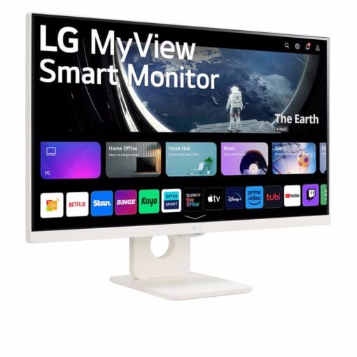 LG 25SR50F-W MyView Smart Monitor with webOS - 24.5 inch FHD (1920x1080), IPS 8ms (Typ.), HDR 10