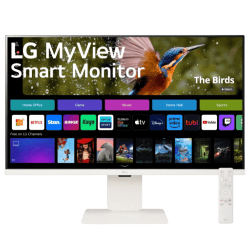 LG 32SR83U-W MyView Smart Monitor with webOS - 31.5 inch 4K UHD (3840 x 2160), IPS (3-side), DCI-P3 90%, 5ms, HDR 10