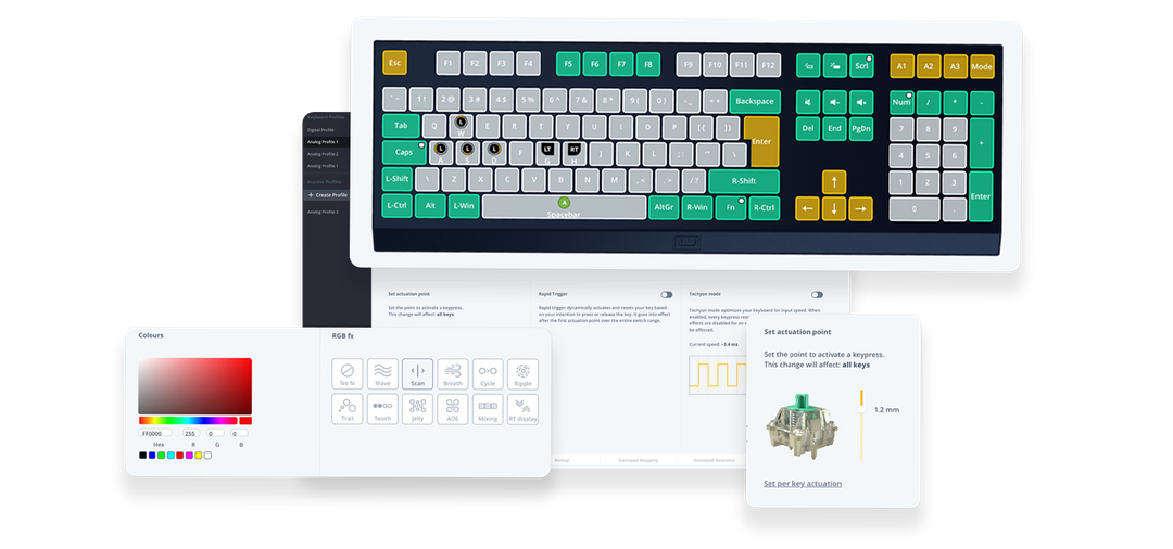 Wooting 60HE+ Gateron x Lekker switch Gaming Keyboard - 60% Rapid Trigger, RGB 34 614dd4777bf7b3b639bddd71 wootplaceholder p 1080