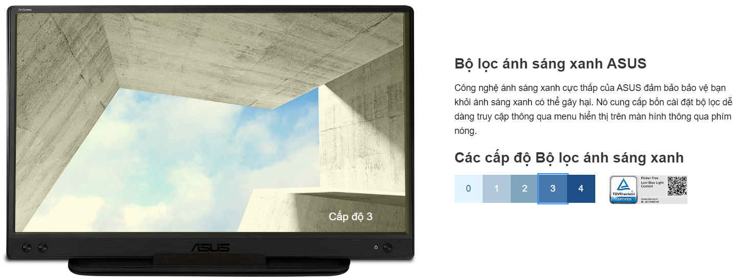 Bo loc anh sang xanh ASUS 3