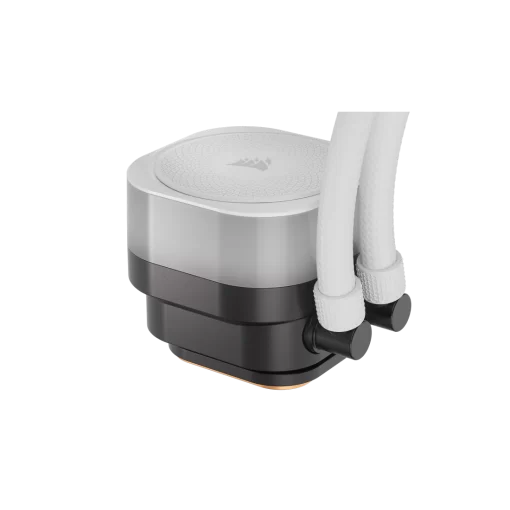 CORSAIR iCUE LINK TITAN 240 RX RGB AIO Liquid CPU Cooler (CW-9061020-WW) - White, 240mm radiator, 2x 120mm RX120 RGB fans, iCUE LINK System Hub included