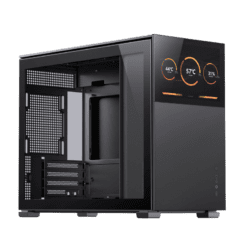 Jonsbo D31 STD SCREEN Black M-ATX Case - Sub HD-LCD Display
