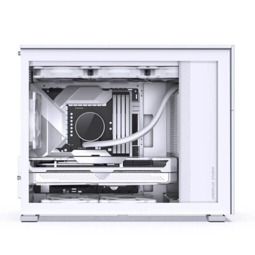 Jonsbo D31 STD SCREEN White M-ATX Case - Sub HD-LCD Display