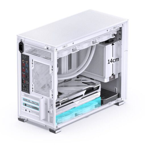 Jonsbo D31 STD SCREEN White M-ATX Case - Sub HD-LCD Display