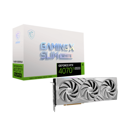 MSI GeForce RTX 4070Ti SUPER 16G GAMING X SLIM WHITE Graphics Card