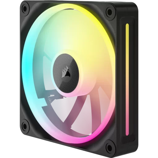 CORSAIR LX120 RGB Black Single Fan Expansion (CO-9051025-WW) - Black, 1x120mm 2400RPM Static Pressure RGB Fan