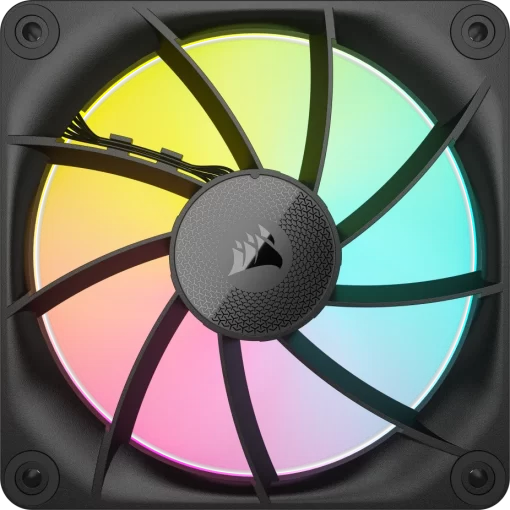 CORSAIR LX120 RGB Black Single Fan Expansion (CO-9051025-WW) - Black, 1x120mm 2400RPM Static Pressure RGB Fan