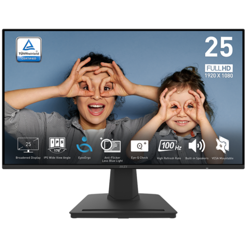 MSI PRO MP252 Monitor - 24.5 inch, Full HD (1920x1080) , 100Hz, HDMI, Display Port