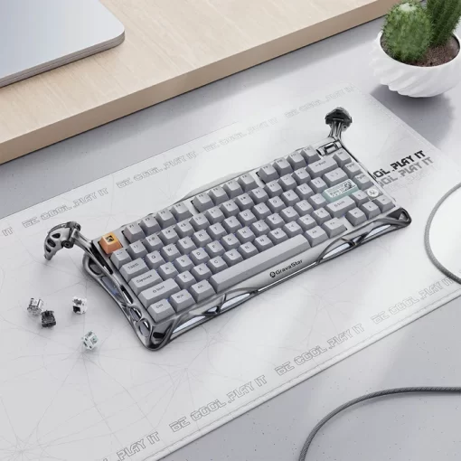 GravaStar Mercury K1 Pro - Concrete Gray Gaming Keyboard